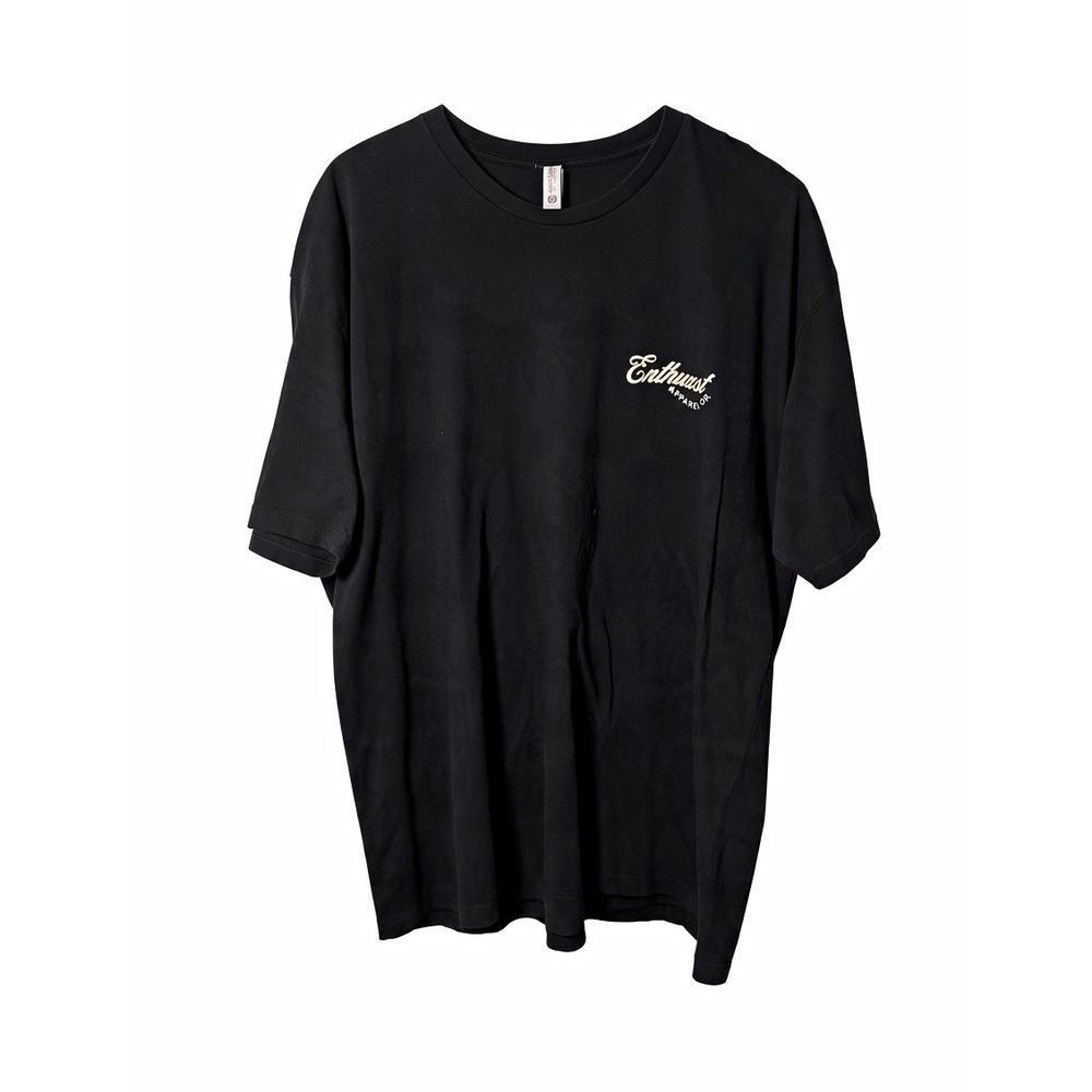Next Level Apparel Black Graphic Logo T-Shirt Mens 3XL Big & Tall Crew Neck